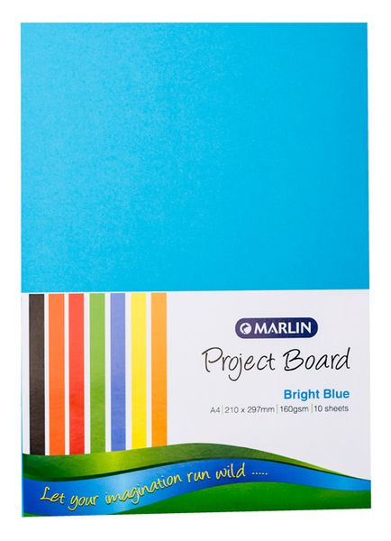 Marlin: Project Boards A4 10's - Bright Blue