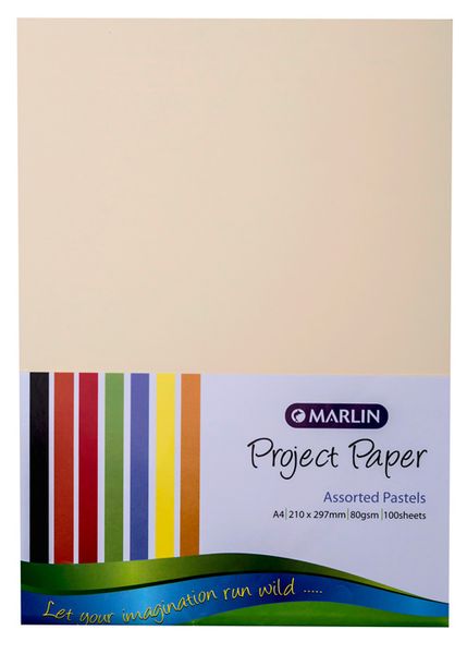 Marlin: Paper A4 100's - Pastel Assorted