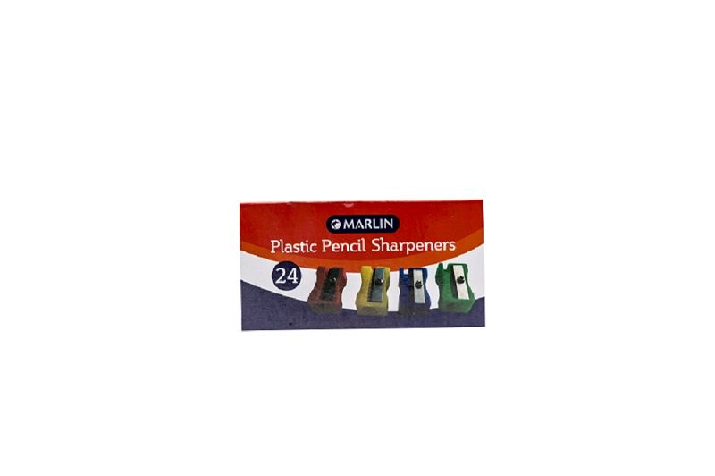 Marlin: Plastic Sharpeners 24's - 1 Hole Assorted