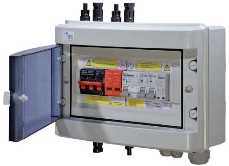 Solar PV DC Combiner Box with Fuses &amp; SPD