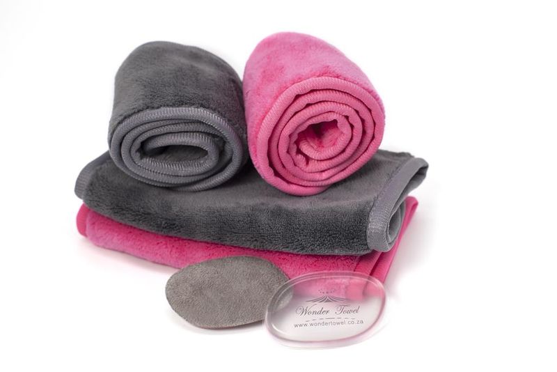 Wonder Towel 8 Piece Makeup Eraser Collection - Purple &amp; Grey