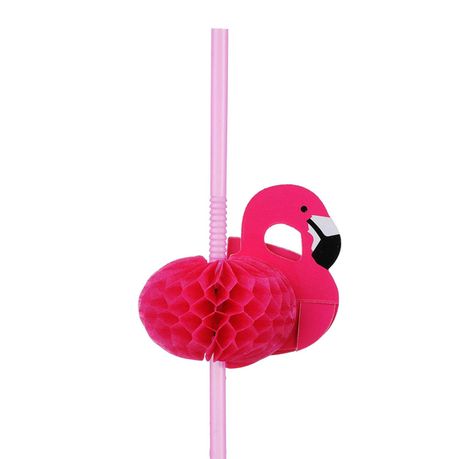 12pcs Flamingo Decoration Drinking Straws - Well Pick