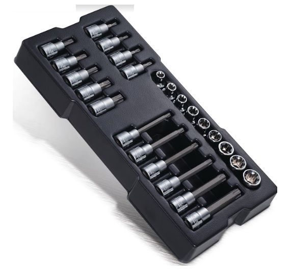 Stanley Tools - 1/2 inch Metric Bit Socket Module - Set of 24