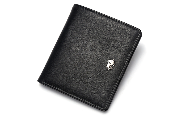 Genuine Leather Mini Wallet with coin zipper