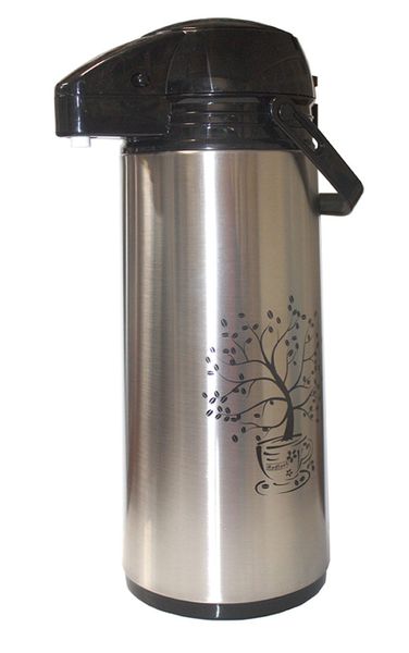 High Quality Travel Thermo Vacuum Flask - Black &amp; Silver (1.9 L)