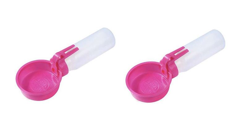 Water Rover Portable Botttle &amp; Bowl 760ml (2 Pack - Pink)
