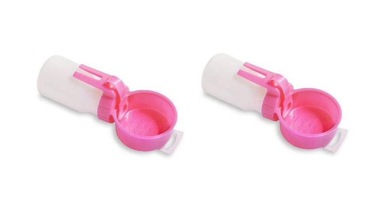 Water Rover Portable Botttle &amp; Bowl 235ml (2 Pack - Pink)
