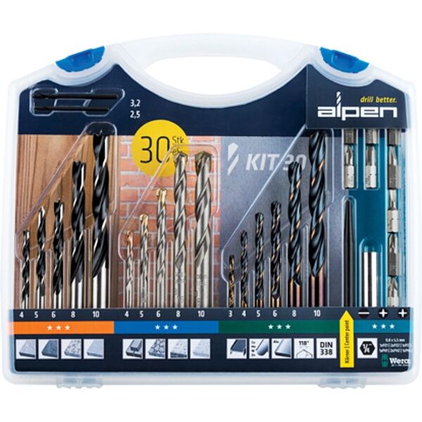 Alpen - Drill And Screwdriver Set - Set of 30
