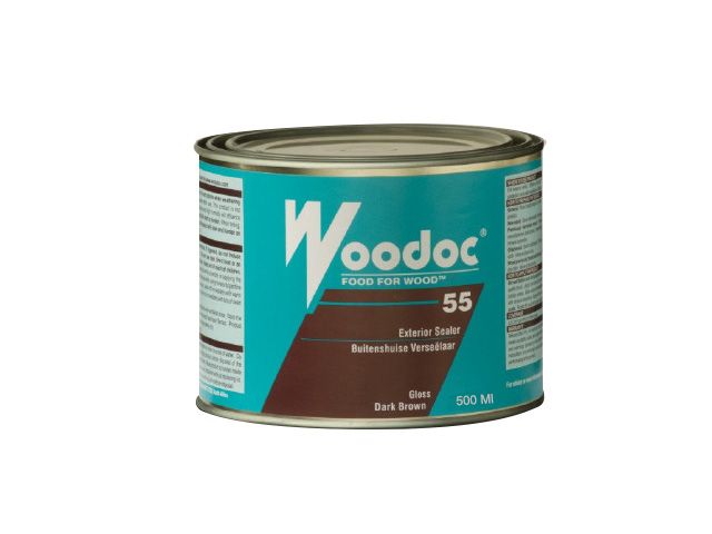 Woodoc 500ml Outdoor 55 Gloss Sealer - Dark Brown