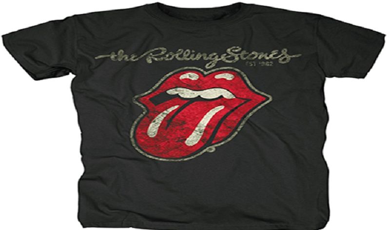 RockTs Rolling Stones Plastered Tongue T-Shirt