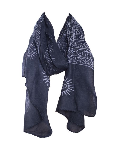 SKA Large Ohm Print Scarf
