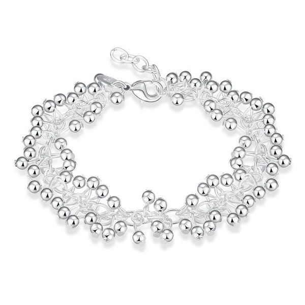 Silver Designer Charm Bracelet - Small Balls