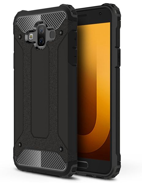 Shockproof Armor Case for Samsung Galaxy J7 Duo - Silver