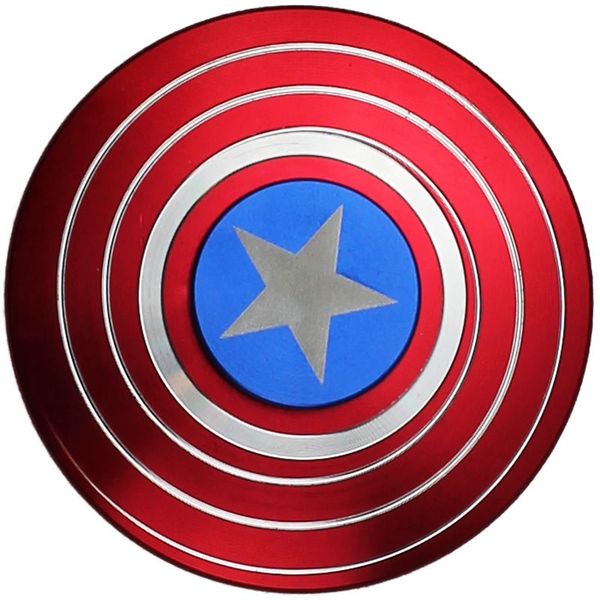 Hand Fidget Spinner Aluminium Metal - Captain America
