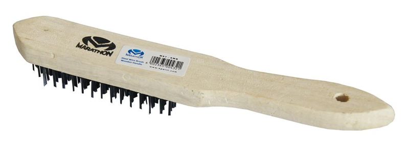 Marathon Tools Steel Wire Brush - Wooden Handle