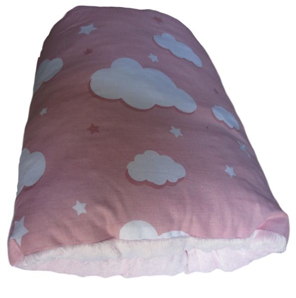 White Clouds On Pink image