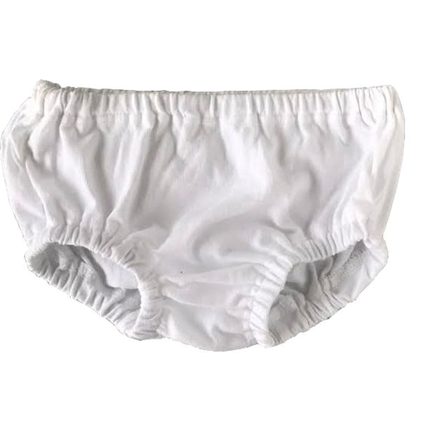 Plain Nappy Cover White