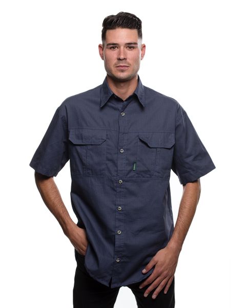 Men's Wildway Vented Bush Shirt - Airforce (Size: S)