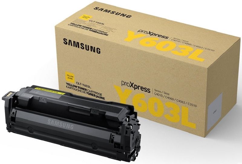 Samsung CLT-Y603L Yellow Laser Toner Cartridge