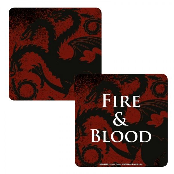 Game Of Thrones: Targaryen Lenticular Coaster (Parallel Import)