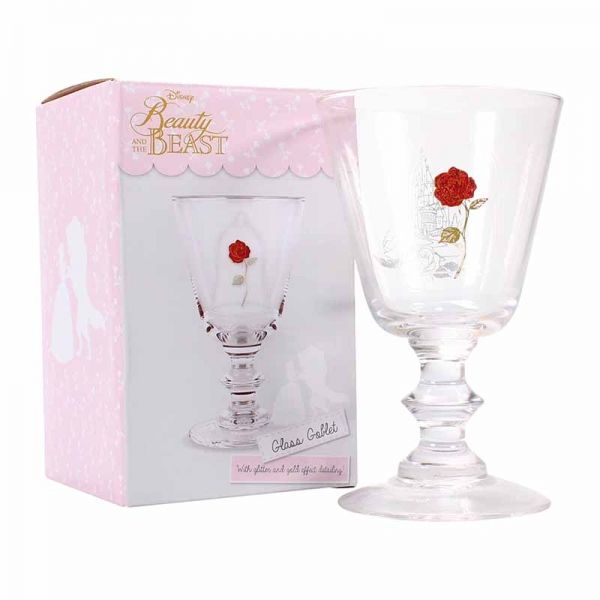 Beauty And The Beast: Rose Glass Goblet (Parallel Import)