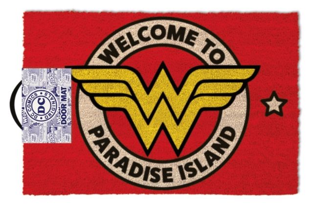 Wonder Woman: Welcome To Paradise Island Door Mat (Parallel Import)