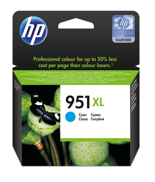 Hp 951Xl Cyan Officejet Ink Cartridge image