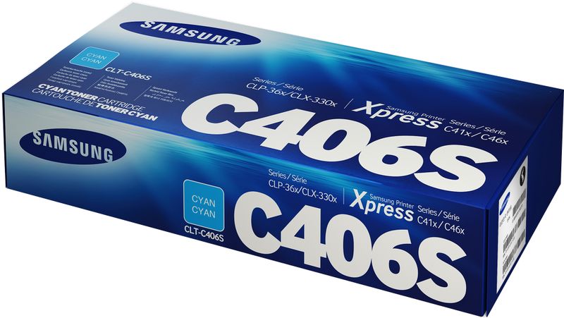 Samsung CLT-C406S Cyan Toner Cartridge