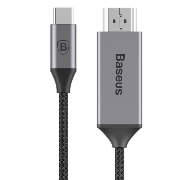 Baseus 1.8m Video USB Type-C to HDMI Cable - Black &amp; Space Grey