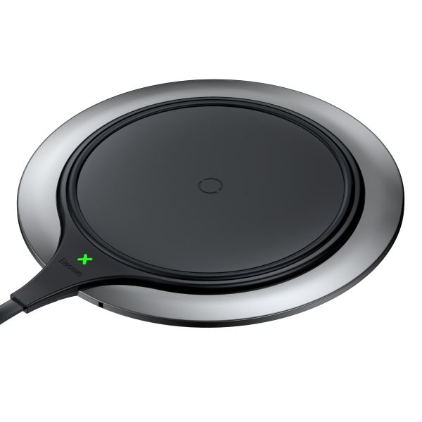 Baseus 10W - 2A Metal Wireless Charger with 1.2m USB Cable - Black &amp; Grey