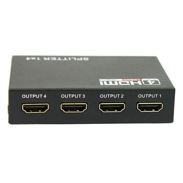 GS 4 Port HDMI Splitter - Black