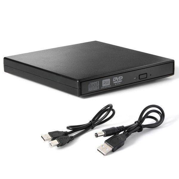 GS USB 2.0 External DVD RW Optical Drive - Black