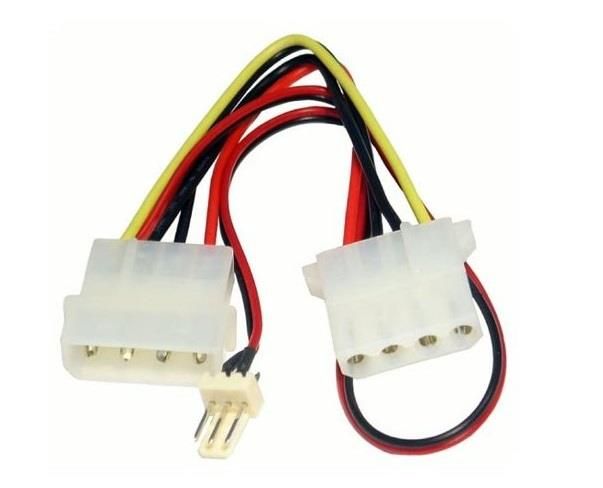 Baobab Male &amp; Female Molex to 3 Pin Male Fan Cable