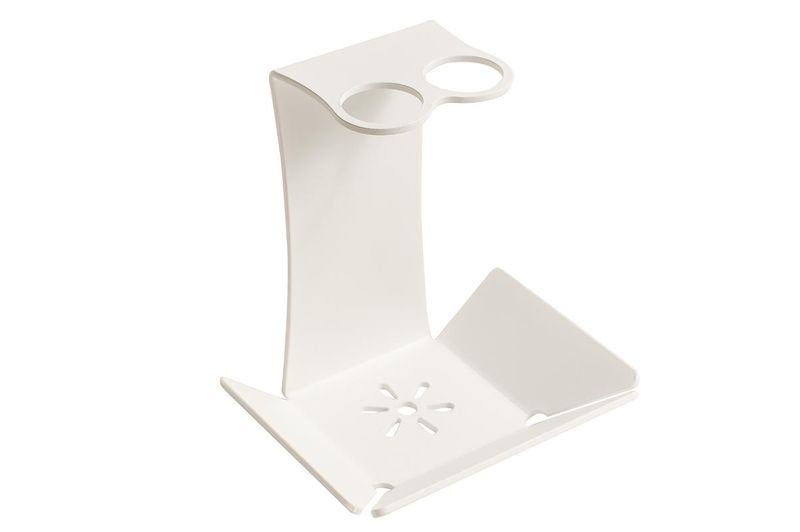 Lavish Life - Toothbrush Holder for 2 - Matte White Aluminium