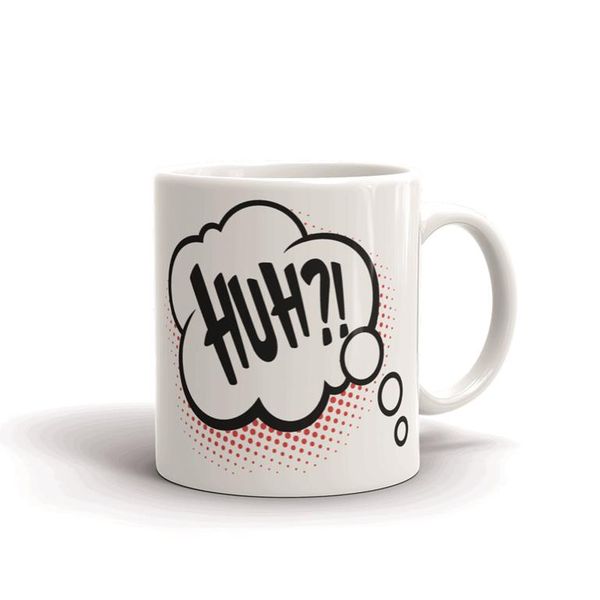 MugNolia Comic Book Words Hoh? Coffee Mug