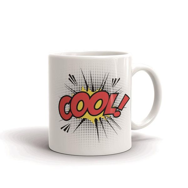 MugNolia Comic Book Words Cool! Coffee Mug