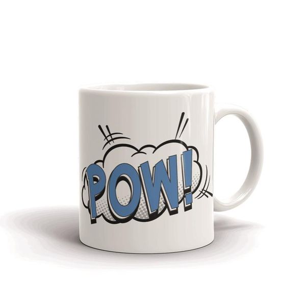 MugNolia Comic Book Words Pow! Coffee Mug