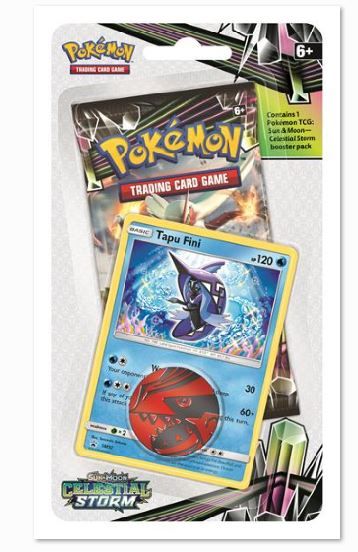 Pokemon Sun &amp; Moon Celestial Storm Checklane Blister - Tapu Fini