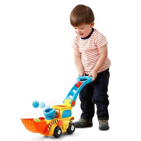 VTECH POP-A-BALLS PUSH & POP BULLDOZER