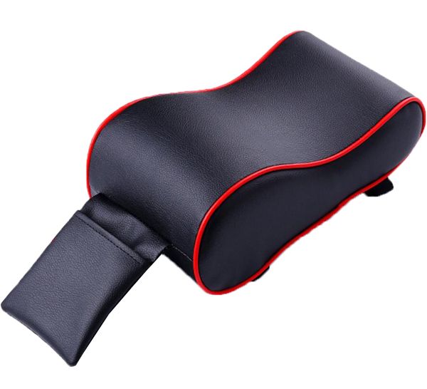 PU Leather Universal Auto Car Armrest Pad - Black
