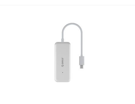 Orico 4 Port USB-C to 4xUSB3.0 Hub - Silver