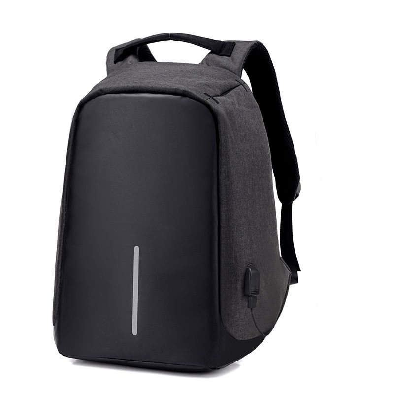 Anti-Theft Unisex Laptop Backpack with USB Charging Port - Black | Shop ...