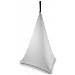 BeamZ Lycra Speaker Stand Cover - White (120cm)