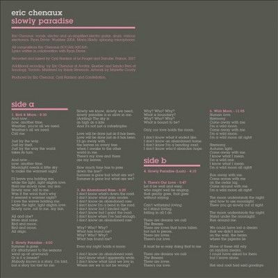 Eric Chenaux - Slowly Paradise (CD)