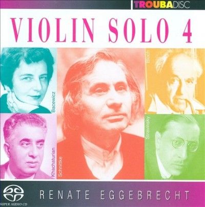 Renate Eggebrecht - Violin Solo: Vol 4 (CD)