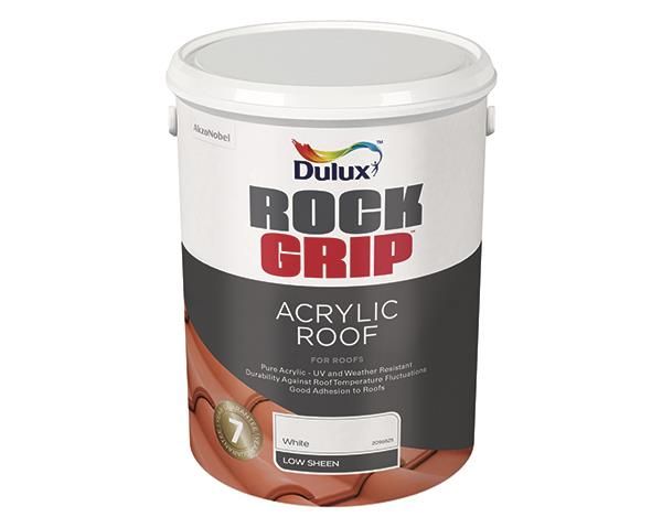 Dulux Acrylic Rockgrip Roof Paint - White (20L)