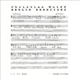 Christian Wolff - Berlin Exercises (Vinyl)