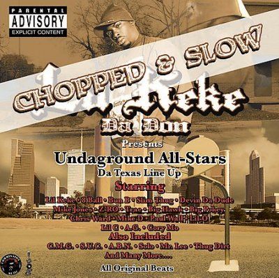 Lil Keke - Undaground All Stars Chopped &amp; Slow (CD)