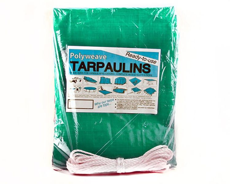 Agrinet Protarp Polyweave Tarpaulin - Green (2 x 3m)