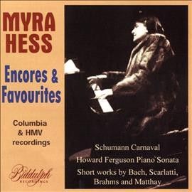 Myra Hess - Myra Hess Plays Favourite Encores (CD)